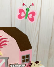 Load image into Gallery viewer, pink barnyard cake topper