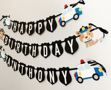 Load image into Gallery viewer, police birthday party banner