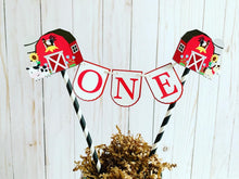 Load image into Gallery viewer, red barnyard cake topper
