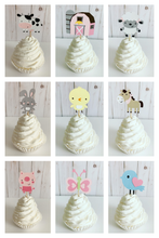 Load image into Gallery viewer, pink barnyard cupcake toppers