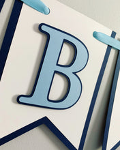 Load image into Gallery viewer, blue tractor happy birthday banner