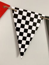 Load image into Gallery viewer, Checkered Flag Pennant Banner