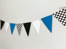 Load image into Gallery viewer, Checkered Flag Pennant Banner