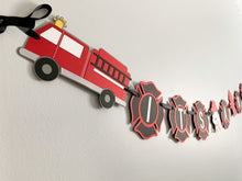 Load image into Gallery viewer, firetruck its a boy banner