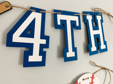 Load image into Gallery viewer, baseball birthday banner