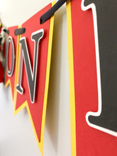 Load image into Gallery viewer, Ferrari formula one racing name, age or phrase banner