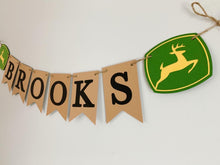 Load image into Gallery viewer, green tractor custom phrase banner