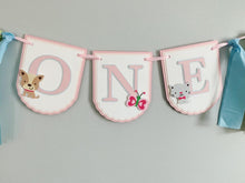 Load image into Gallery viewer, pink barnyard high chair banner