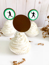 Load image into Gallery viewer, football cupcake toppers