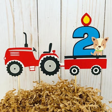 Load image into Gallery viewer, tractor cake topper