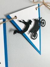 Load image into Gallery viewer, dirt bike birthday banner