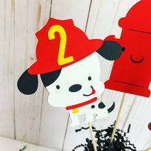 Load image into Gallery viewer, firetruck birthday party decorations