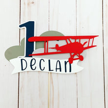 Load image into Gallery viewer, time flies cake topper