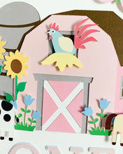 Load image into Gallery viewer, pink barnyard high chair banner