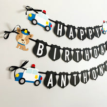 Load image into Gallery viewer, police birthday party banner