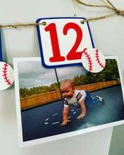 Load image into Gallery viewer, rookie of the year first birthday photo banner