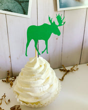 Load image into Gallery viewer, Deer Bear Moose Cupcake Toppers