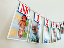 Load image into Gallery viewer, rookie of the year first birthday photo banner