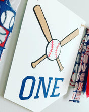 Load image into Gallery viewer, baseball high chair banner