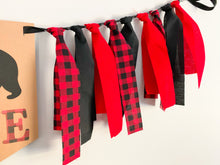 Load image into Gallery viewer, red plaid lumberjack first birthday