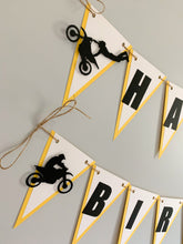 Load image into Gallery viewer, dirt bike birthday banner
