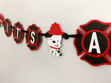 Load image into Gallery viewer, firetruck its a boy banner