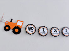 Load image into Gallery viewer, orange and black tractor monthly photo banner
