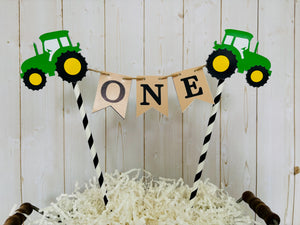 tractor cake topper