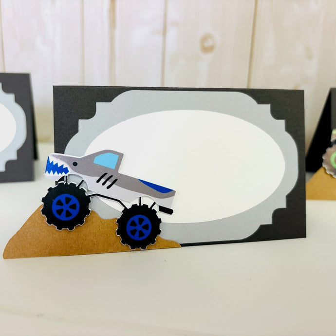 monster truck food tent labels
