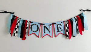 blue racing custom banner
