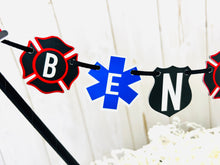 Load image into Gallery viewer, first responders cake topper
