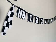 Load image into Gallery viewer, fast one racing first birthday photo banner
