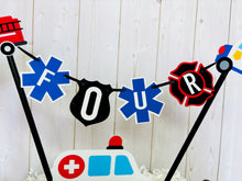 Load image into Gallery viewer, first responders cake topper
