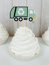 Load image into Gallery viewer, trash truck cupcake toppers
