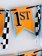 Load image into Gallery viewer, McLaren F1 racing inspired happy birthday banner 
