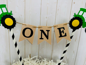 tractor cake topper