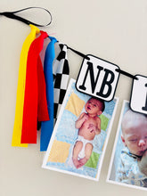 Load image into Gallery viewer, If you ain't first, you're last first birthday monthly photo banner
