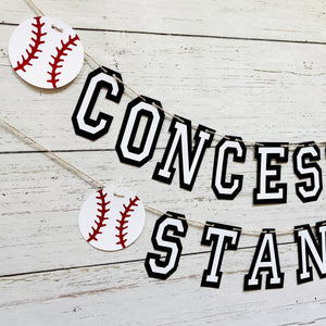 baseball concession stand banner