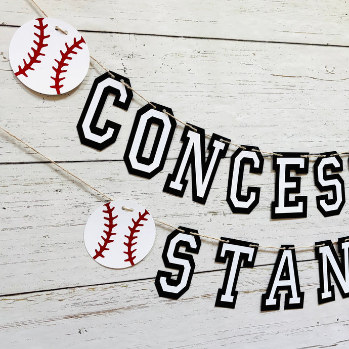 baseball concession stand banner