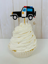 Load image into Gallery viewer, police cupcake toppers

