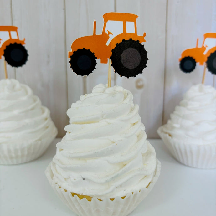 tractor cupcake toppers
