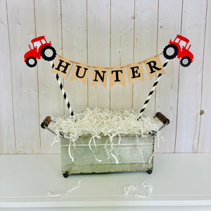 tractor cake topper