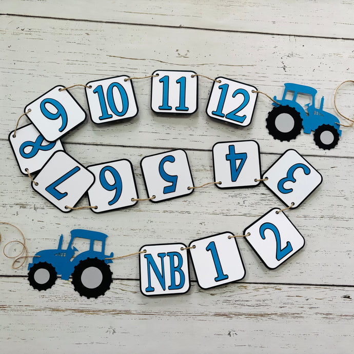 tractor first birthday party decorations photo banner