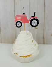 Load image into Gallery viewer, tractor cupcake toppers
