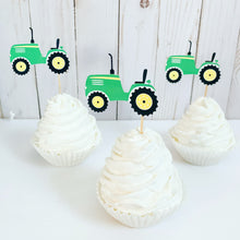 Load image into Gallery viewer, tractor cupcake toppers

