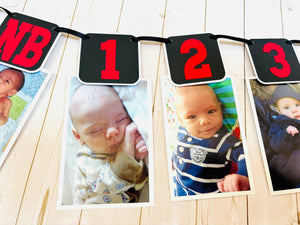 fast one racing first birthday photo banner