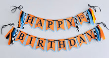 Load image into Gallery viewer, McLaren F1 racing inspired happy birthday banner 
