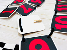 Load image into Gallery viewer, fast one racing first birthday photo banner
