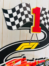 Load image into Gallery viewer, ferrari formula 1 racing cake topper
