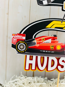 ferrari formula 1 racing cake topper